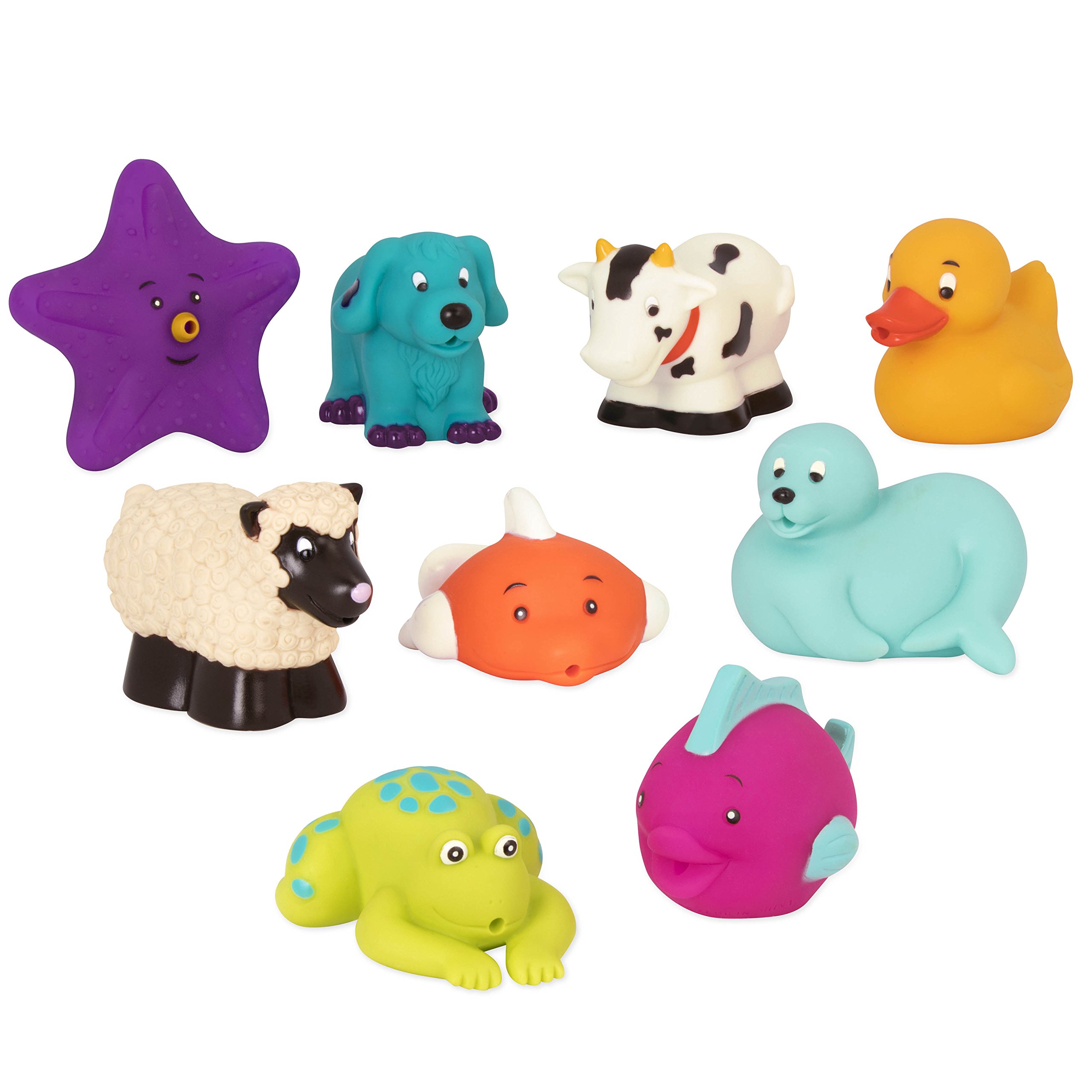 Foto 3 pulgar | Bath Toys Battat Bath Buddies, 9 Animales Squirters, 10 Meses O Más - Venta Internacional.