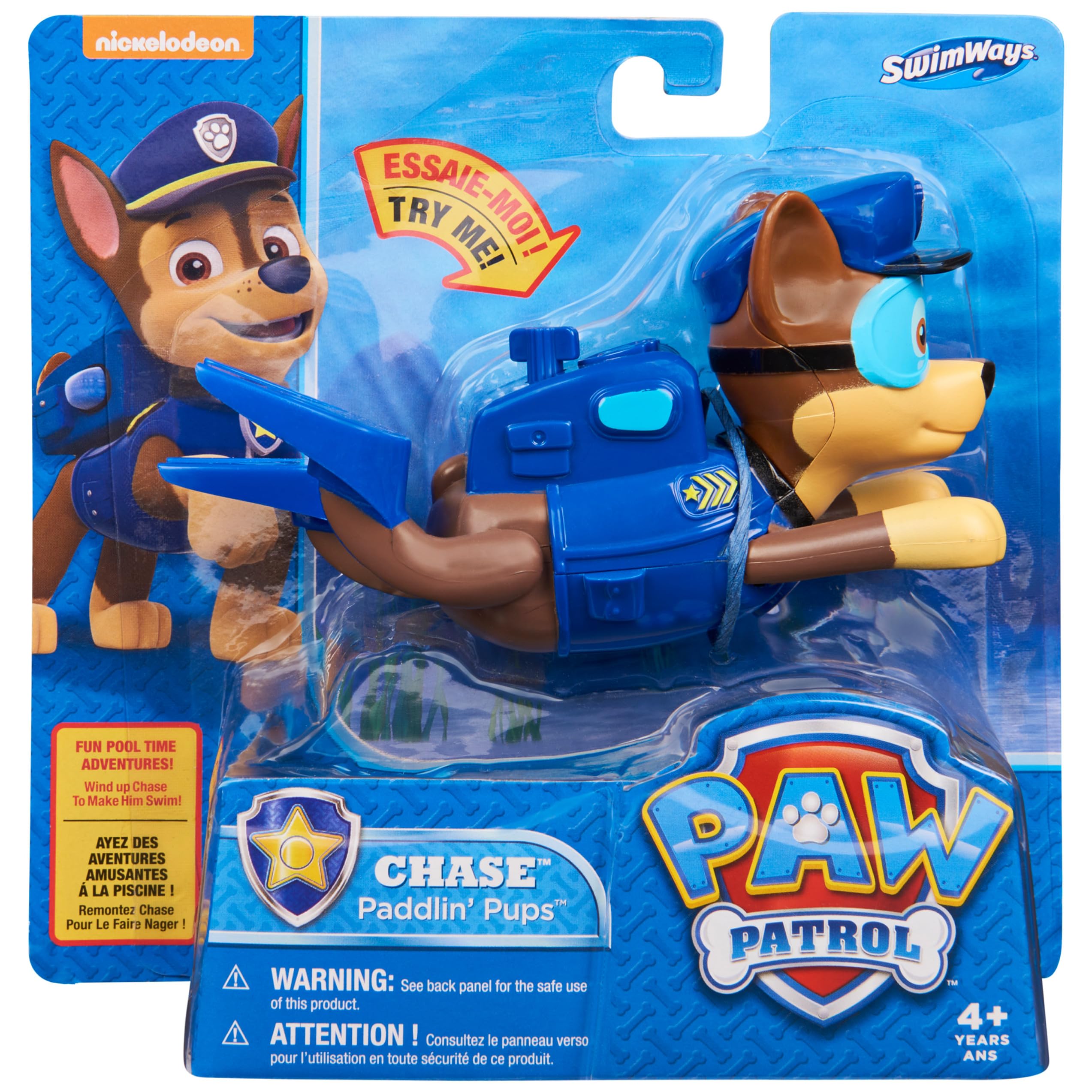 Foto 6 pulgar | Pool Toys Swimways Paw Patrol Paddlin' Pups Chase Kids 4 Años O Más - Venta Internacional.