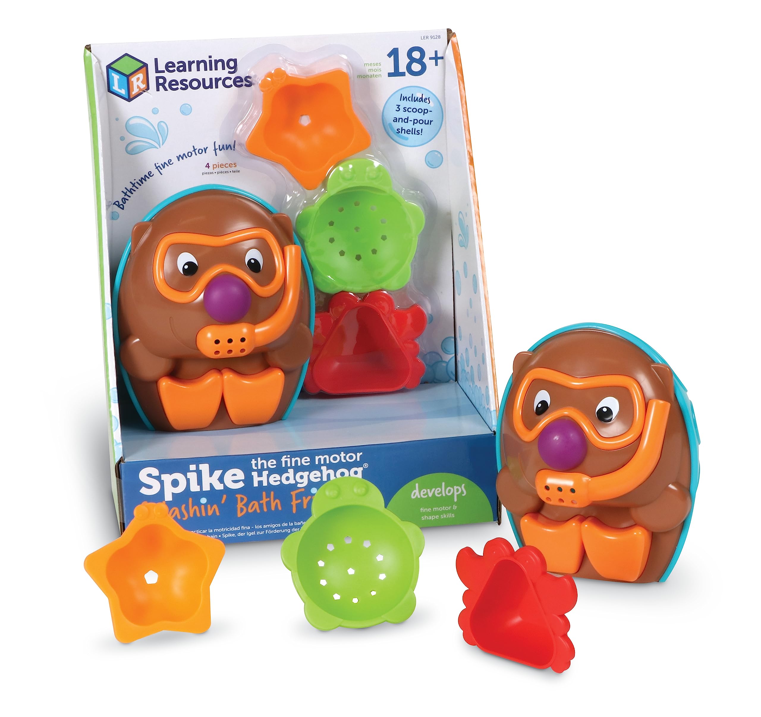 Recursos De Aprendizaje De Bath Toys Spike The Fine Motor Hedgehog - Venta Internacional.