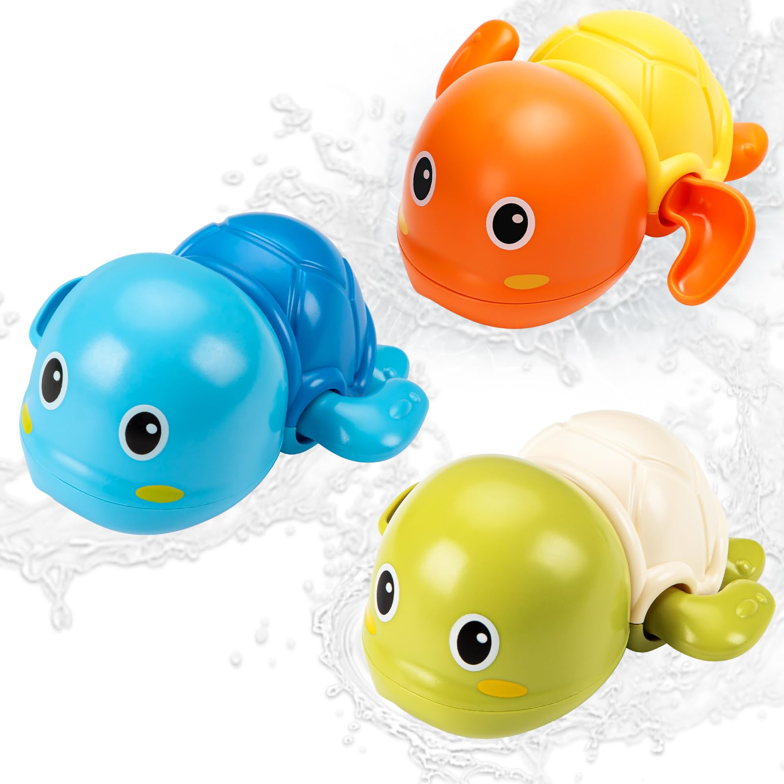 Foto 7 pulgar | Tortuga Nadadora Tohibee De Bath Toys, Paquete De 6, Para Niños Pequeños De 1 A 3 Años - Venta Internacional.