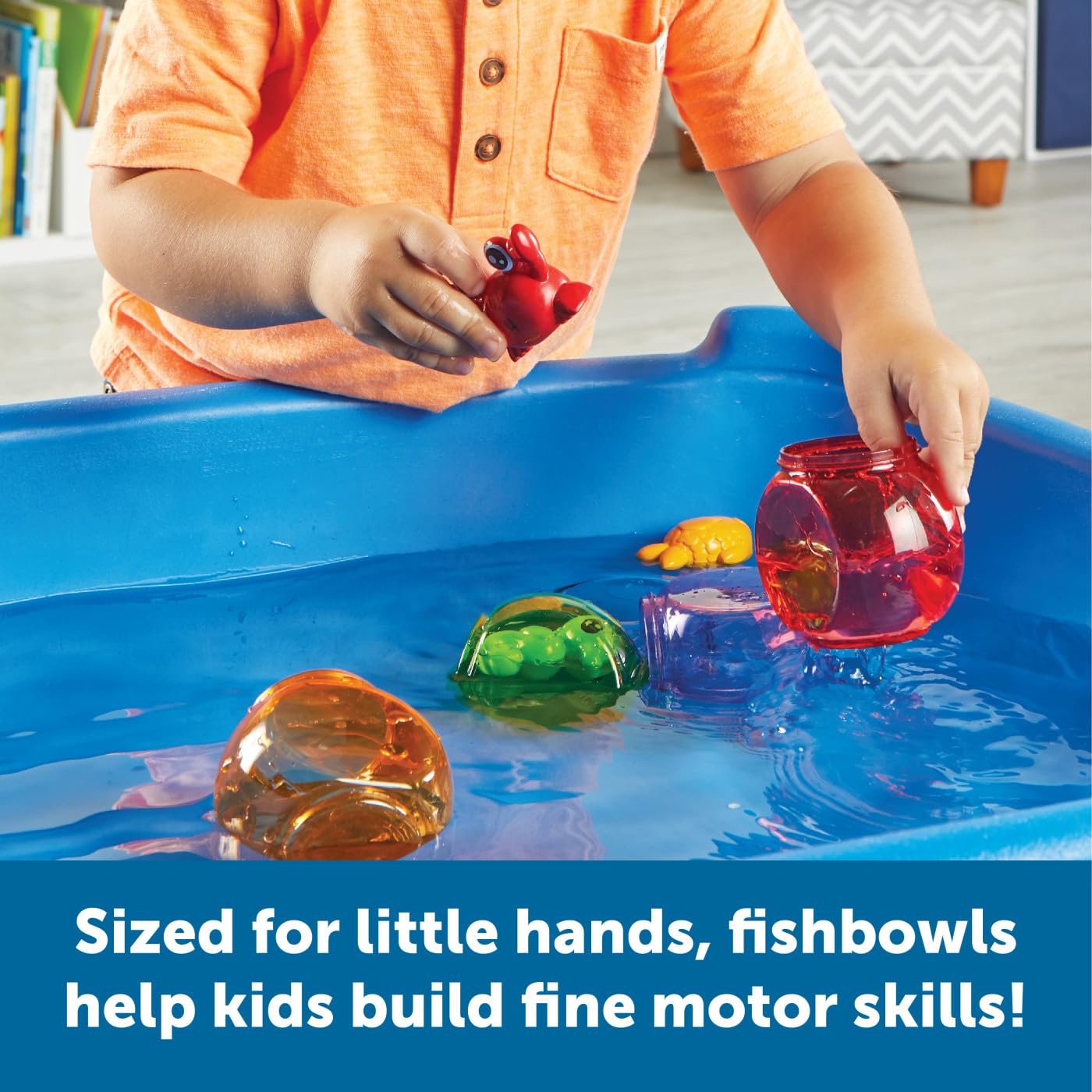 Foto 5 pulgar | Toy Learning Resources Peekaboo Fishbowl Friends, 10 Piezas - Venta Internacional.