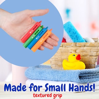 Foto 5 | Crayones Para Bañera Scs Direct Super Set De 12 Con Bolsa De Almacenamiento - Venta Internacional.
