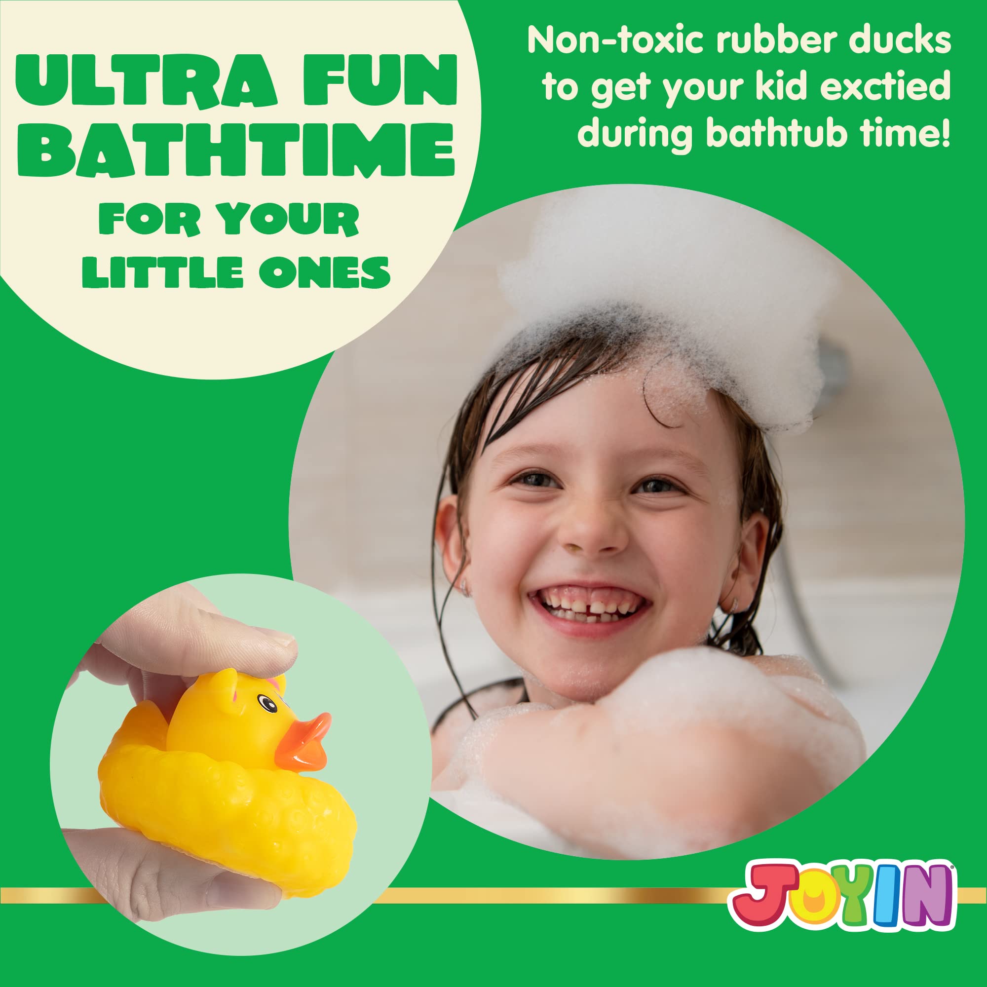 Foto 3 | Juguetes De Baño Con Forma De Pato De Goma Joyin Christmas, 12 Unidades Para Niñas Y Niños - Venta Internacional.