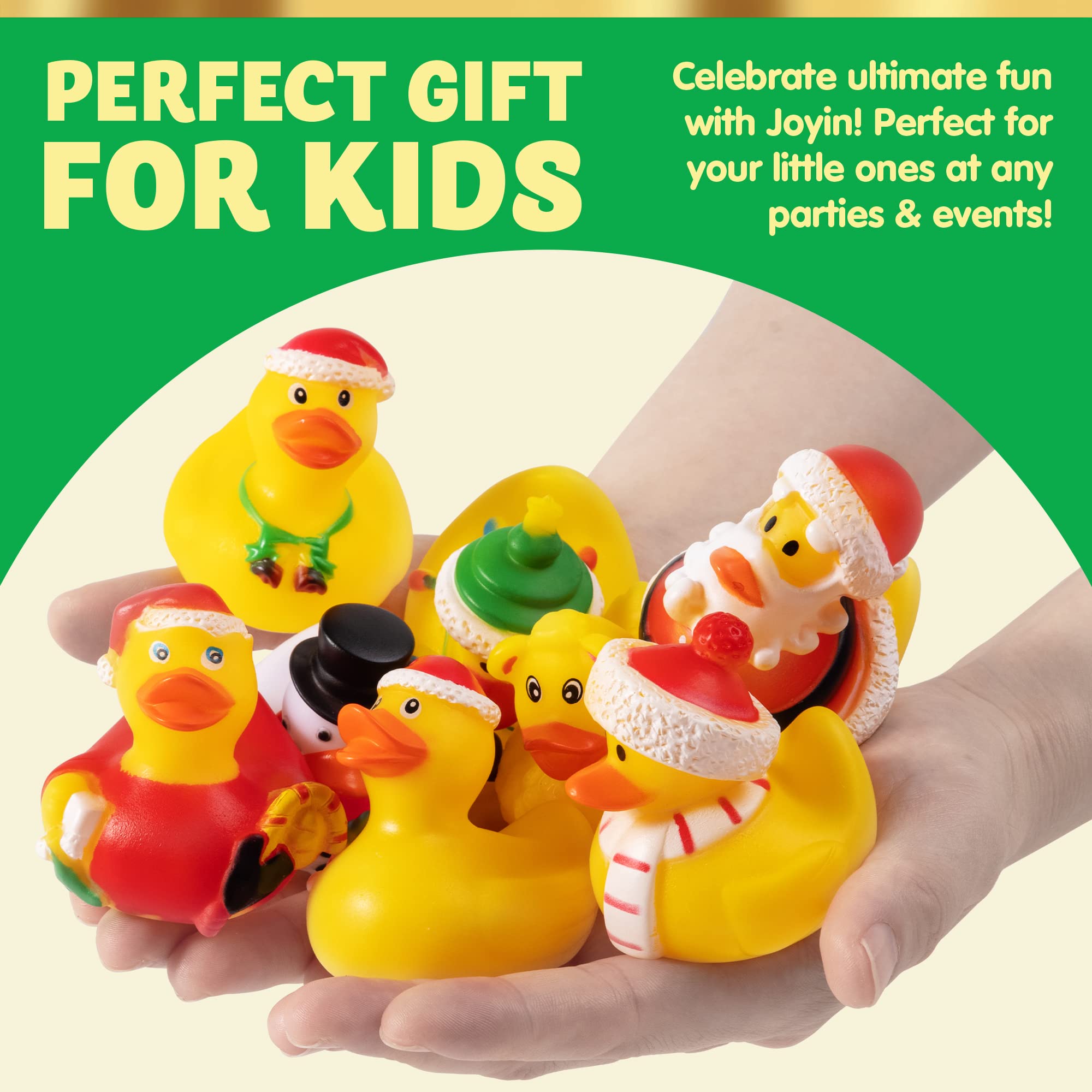 Foto 5 pulgar | Juguetes De Baño Con Forma De Pato De Goma Joyin Christmas, 12 Unidades Para Niñas Y Niños - Venta Internacional.