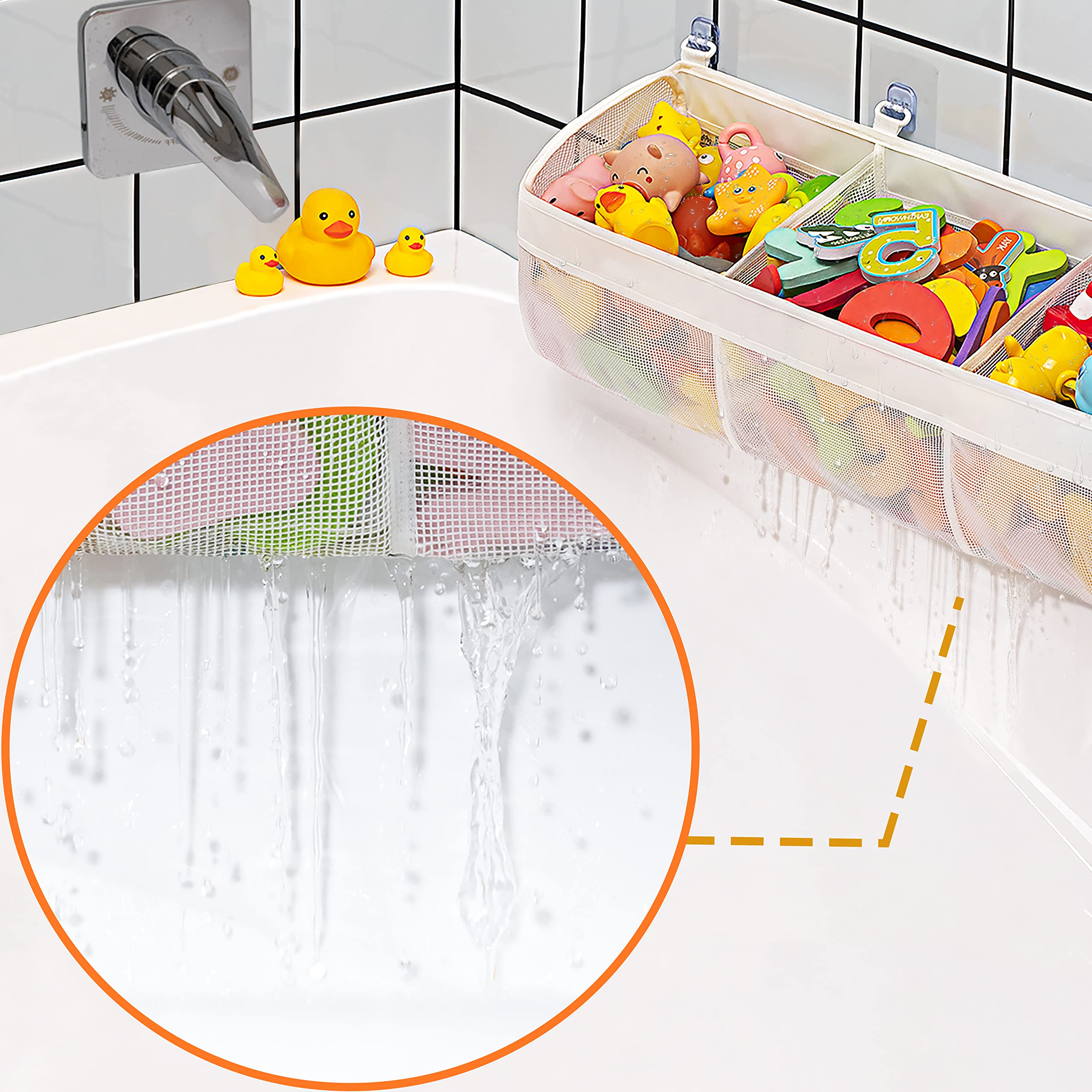 Foto 3 pulgar | Organizador de Juguetes De Baño Austion Original Con 3 Compartimentos, Mejora - Venta Internacional