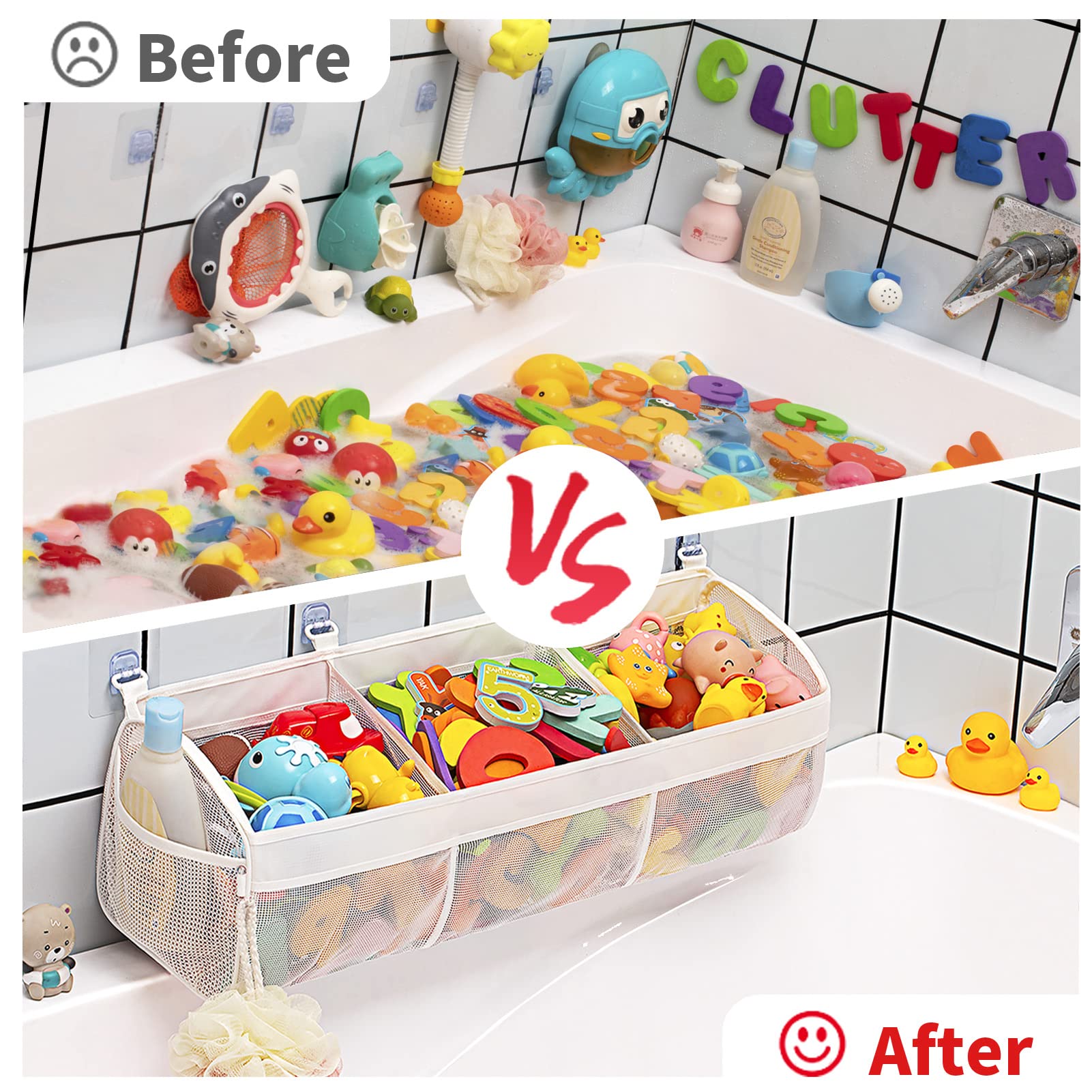 Foto 6 pulgar | Organizador de Juguetes De Baño Austion Original Con 3 Compartimentos, Mejora - Venta Internacional