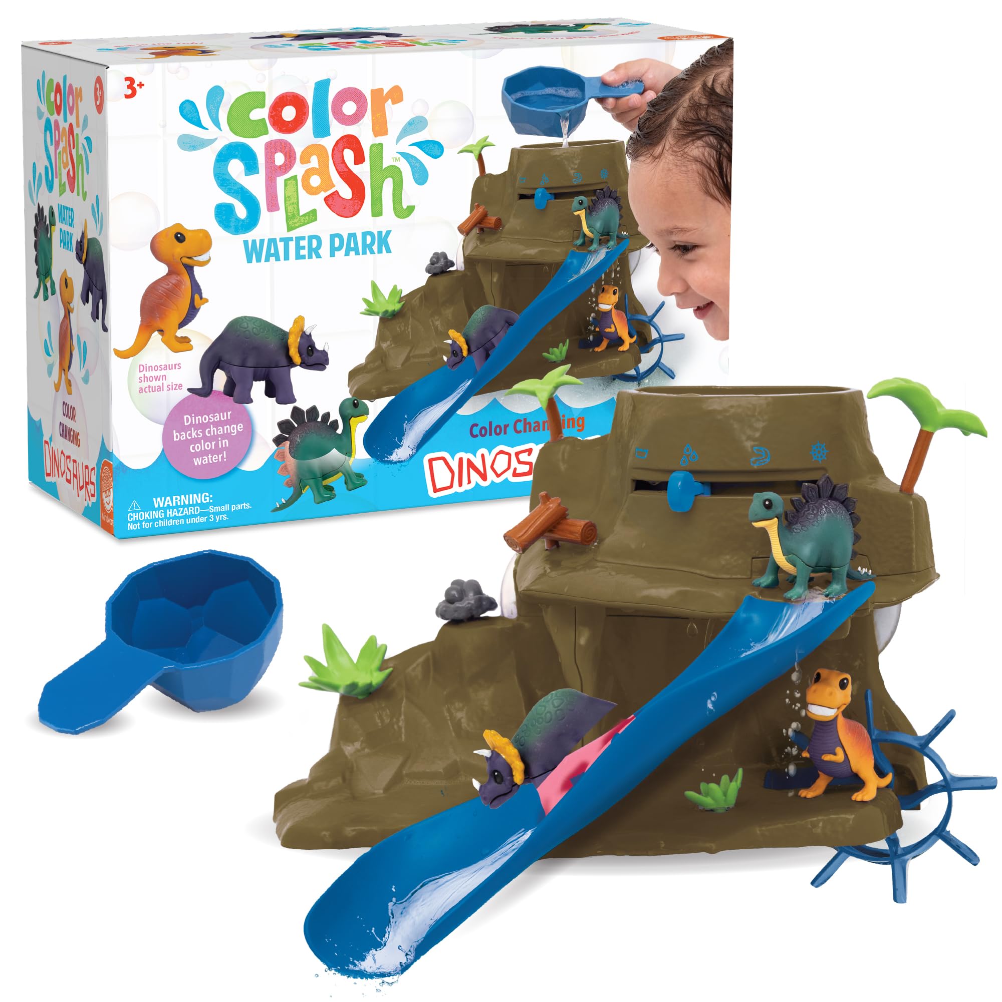Foto 2 pulgar | Juguete De Baño Mindware Dinosaur Color Splash Water Park 3+ - Venta Internacional.