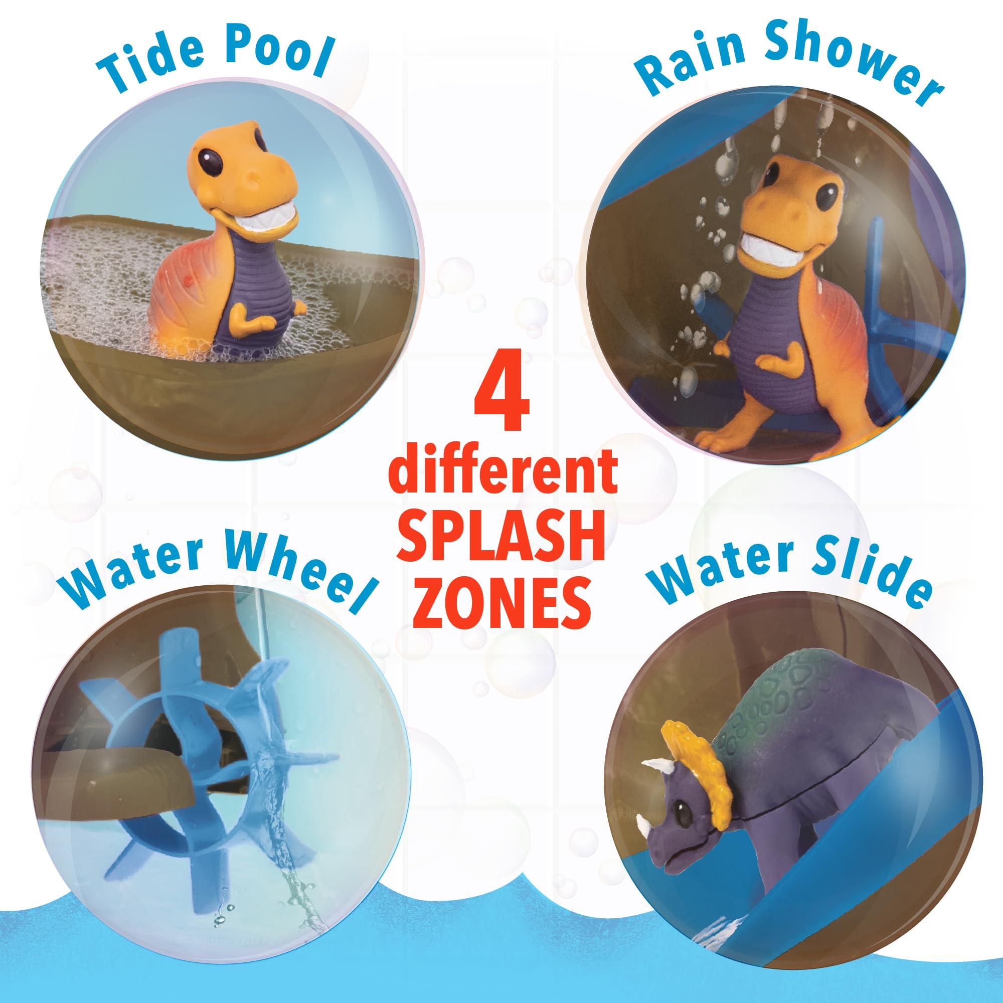 Foto 4 pulgar | Juguete De Baño Mindware Dinosaur Color Splash Water Park 3+ - Venta Internacional.