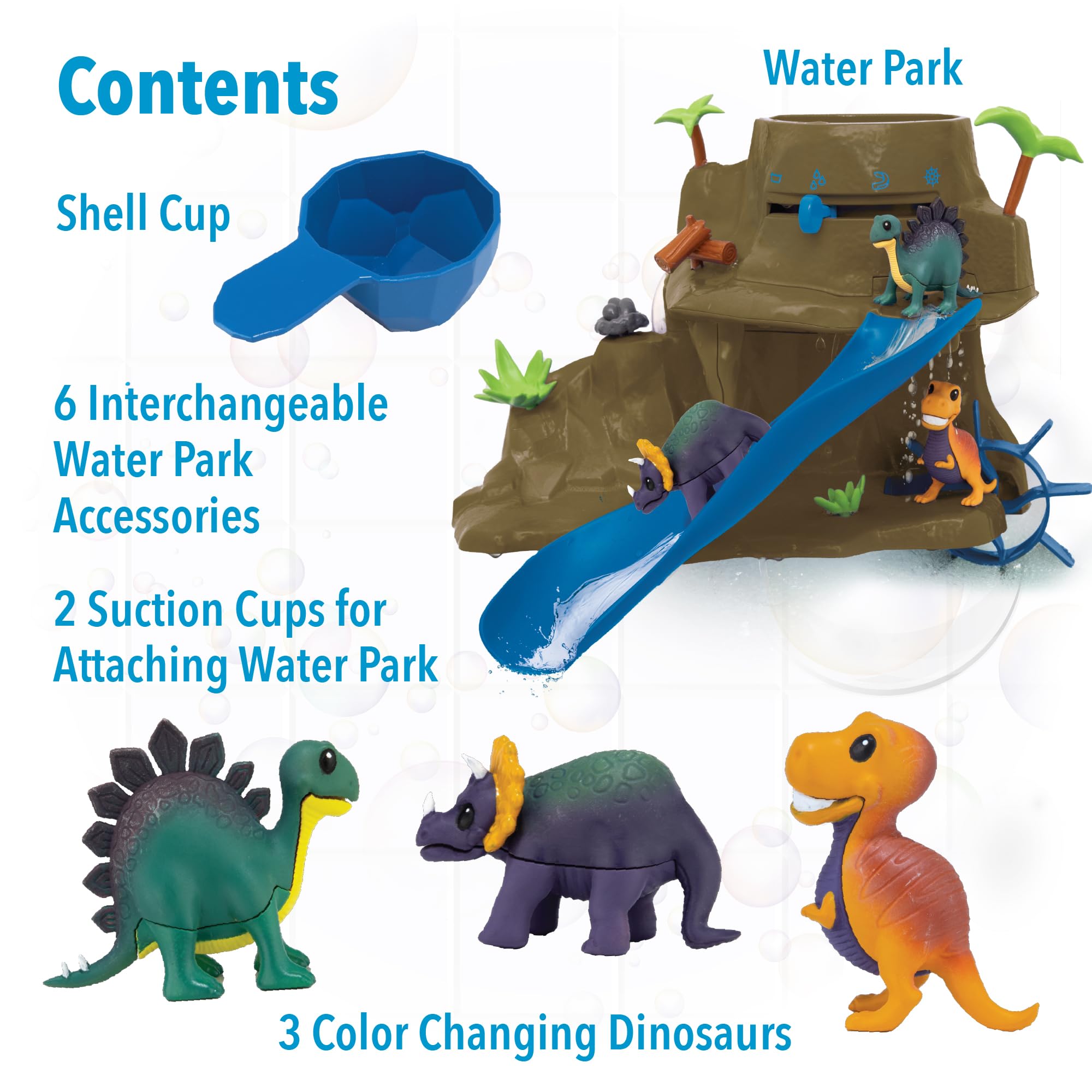 Foto 6 pulgar | Juguete De Baño Mindware Dinosaur Color Splash Water Park 3+ - Venta Internacional.
