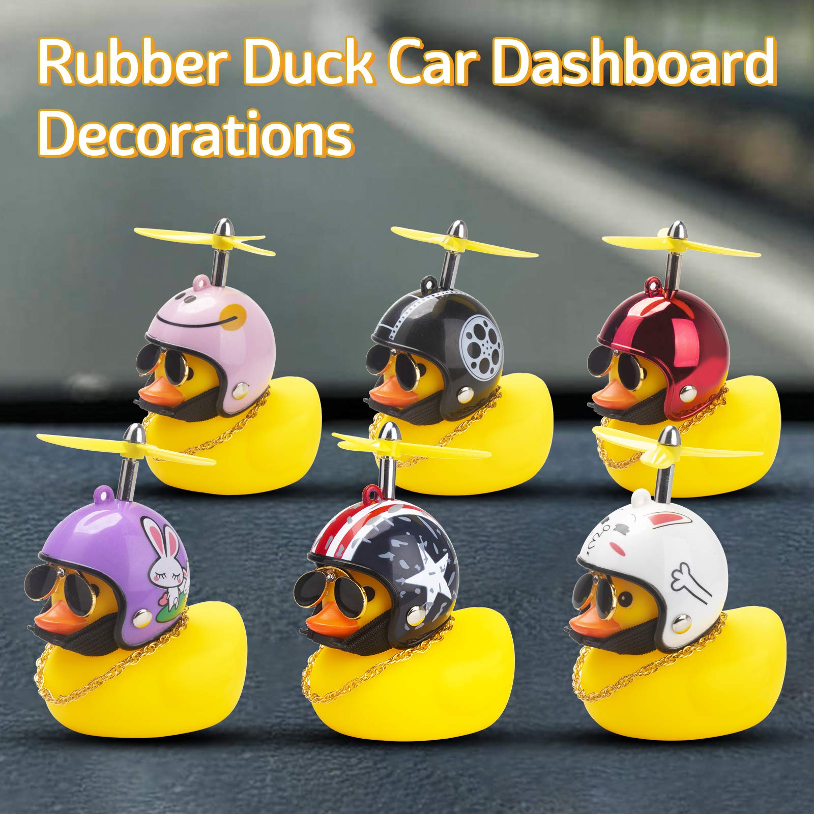 Foto 7 | Juguete De Goma Para Decorar El Salpicadero Del Coche Con Gafas Y Casco - Venta Internacional.