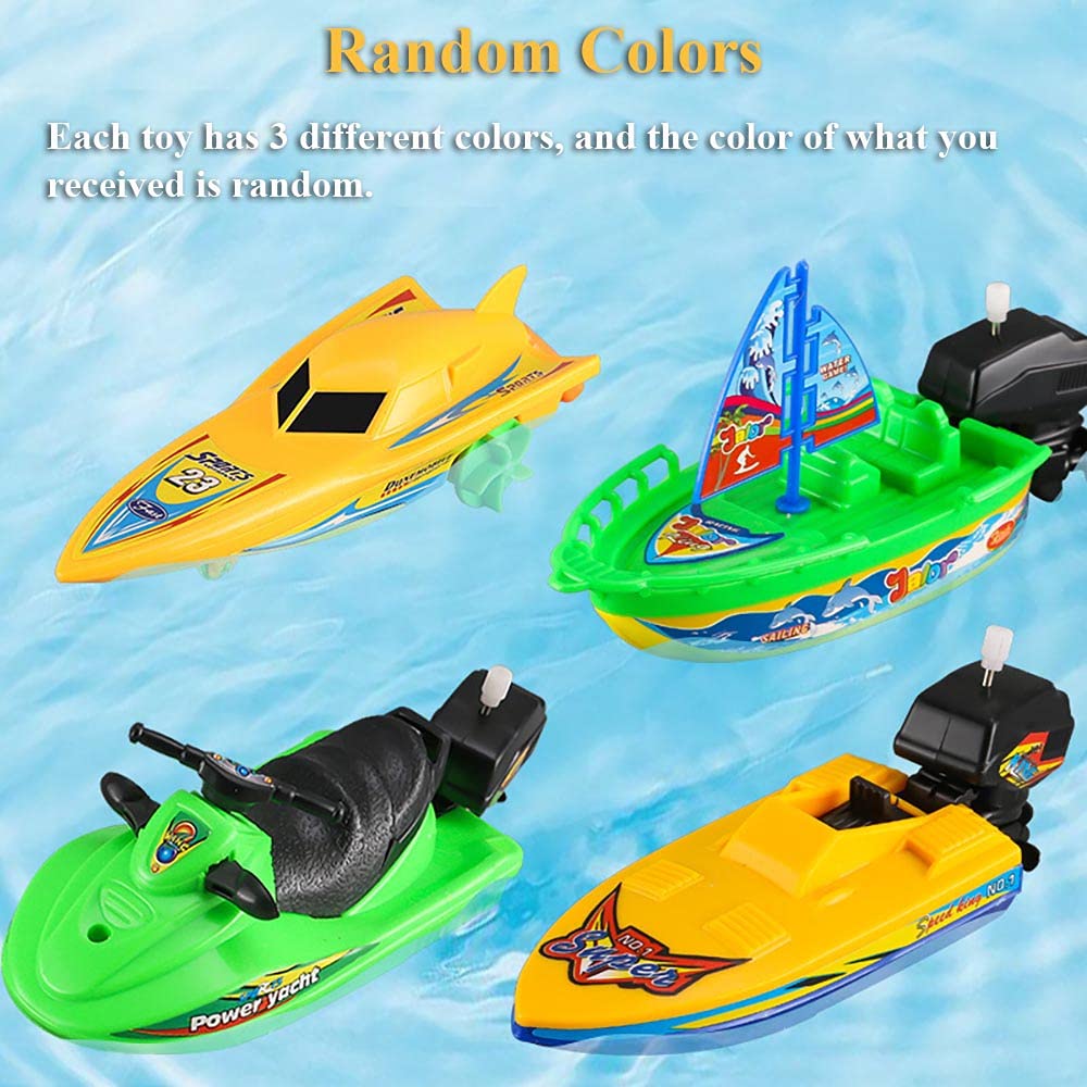 Foto 3 pulgar | Set De Juguetes Windup Boat Nextake Windup Boat Ship Water Bath - Venta Internacional.