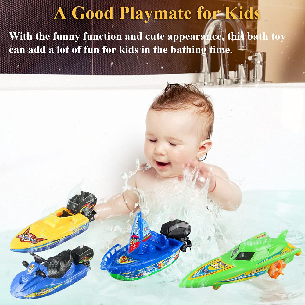 Foto 4 pulgar | Set De Juguetes Windup Boat Nextake Windup Boat Ship Water Bath - Venta Internacional.