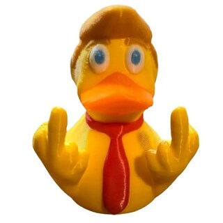 Foto 5 | Divertido Patrón De Bandera Estadounidense Con El Dedo Medio De Un Pato De Goma Para Decoración De Coches - Ve