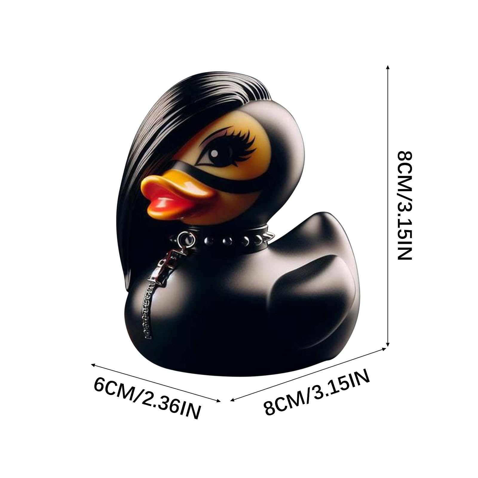 Foto 6 pulgar | Rubber Duck Lady Valentina, Coleccionable De Punk Rock Gótico Oscuro - Venta Internacional.