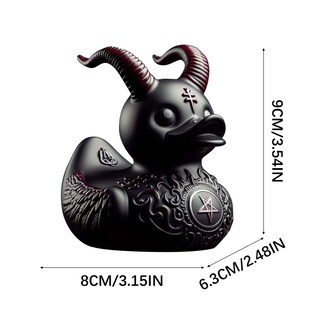 Foto 5 | Juguete De Baño Rubber Duck Satan Gothic Punk Rock Coleccionable - Venta Internacional.