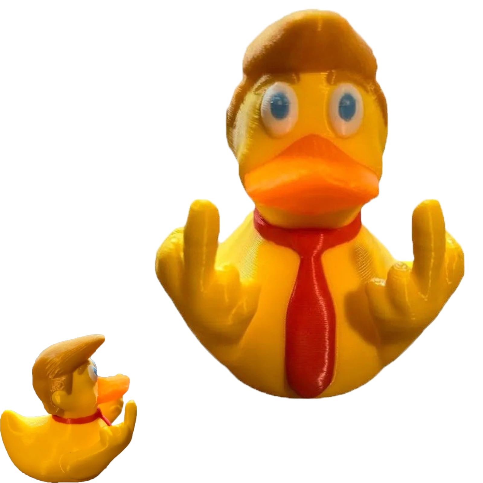 Divertido Patrón De Bandera Estadounidense Con El Dedo Medio De Un Pato De Goma Para Decoración De Coches - Ve