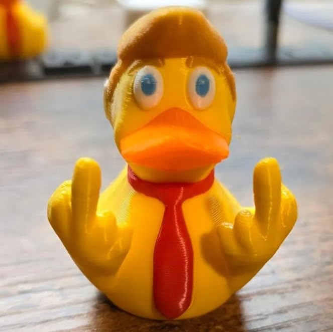 Foto 5 pulgar | Divertido Patrón De Bandera Estadounidense Con El Dedo Medio De Un Pato De Goma Para Decoración De Coches - Ve