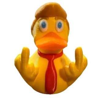 Foto 5 | Divertido Patrón De Bandera Estadounidense Con El Dedo Medio De Un Pato De Goma Para Decoración De Coches - Ve