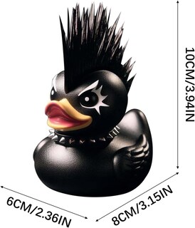 Foto 6 | Juguete De Baño Coleccionable Rubber Duck Death Rock Duck Dark - Venta Internacional.