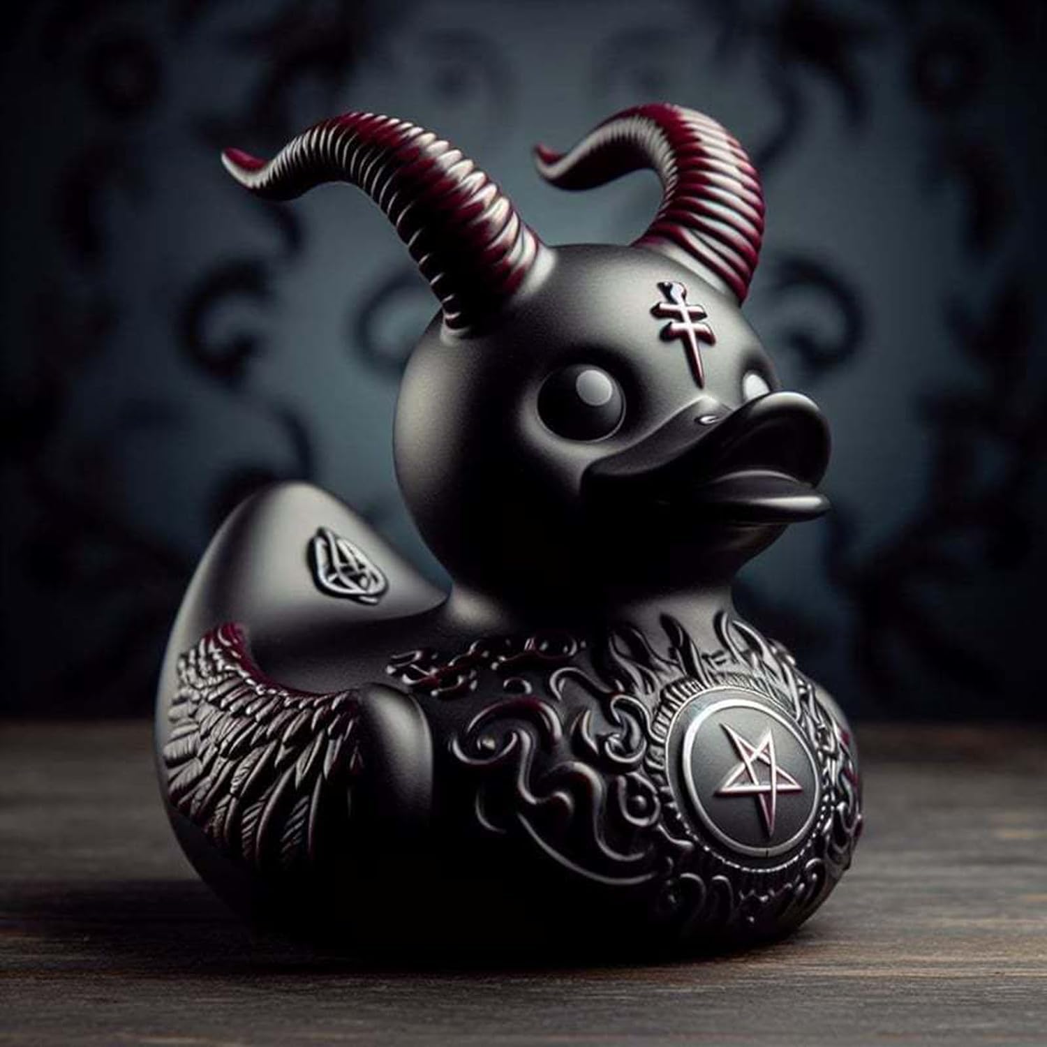 Foto 3 pulgar | Juguete De Baño Rubber Duck Satan Gothic Punk Rock Coleccionable - Venta Internacional.