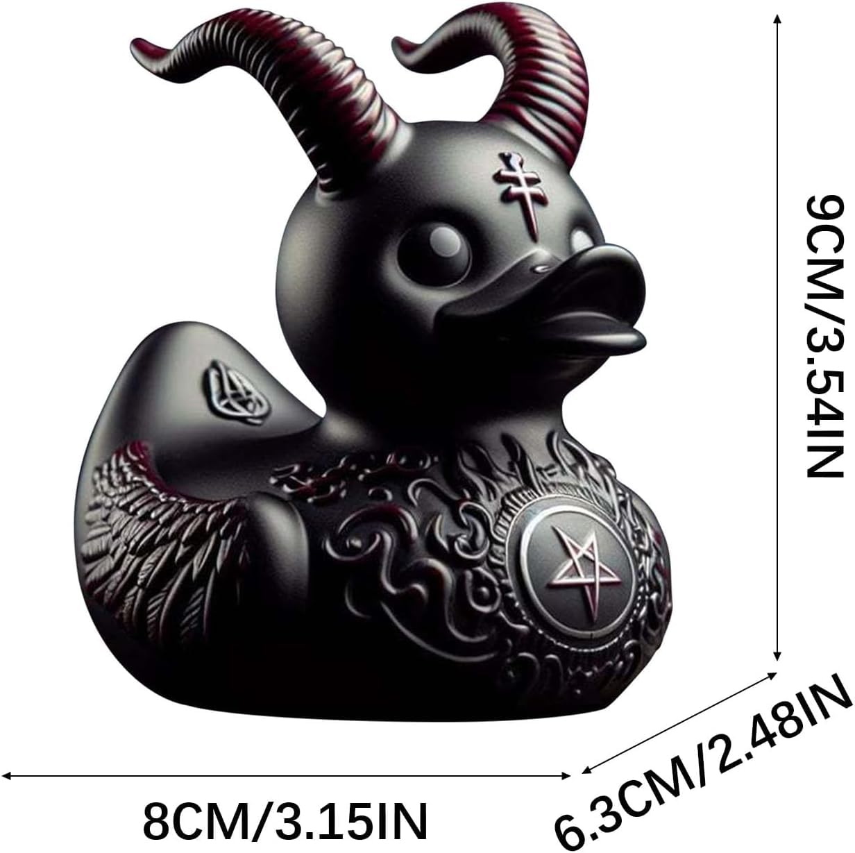 Foto 6 pulgar | Juguete De Baño Rubber Duck Satan Gothic Punk Rock Coleccionable - Venta Internacional.