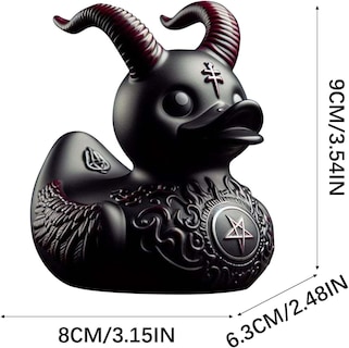 Foto 5 | Juguete De Baño Rubber Duck Satan Gothic Punk Rock Coleccionable - Venta Internacional.