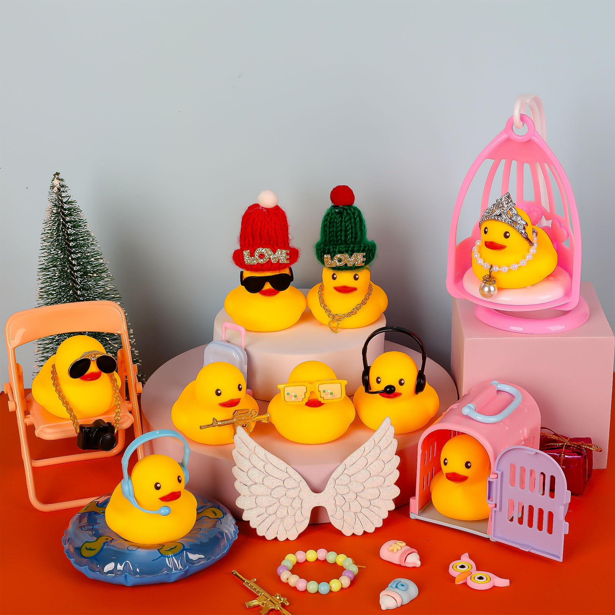 Foto 3 pulgar | Juego De Juguetes Rubber Ducks, 72 Piezas, Para Baño Con Accesorios Para Niños - Venta Internacional.