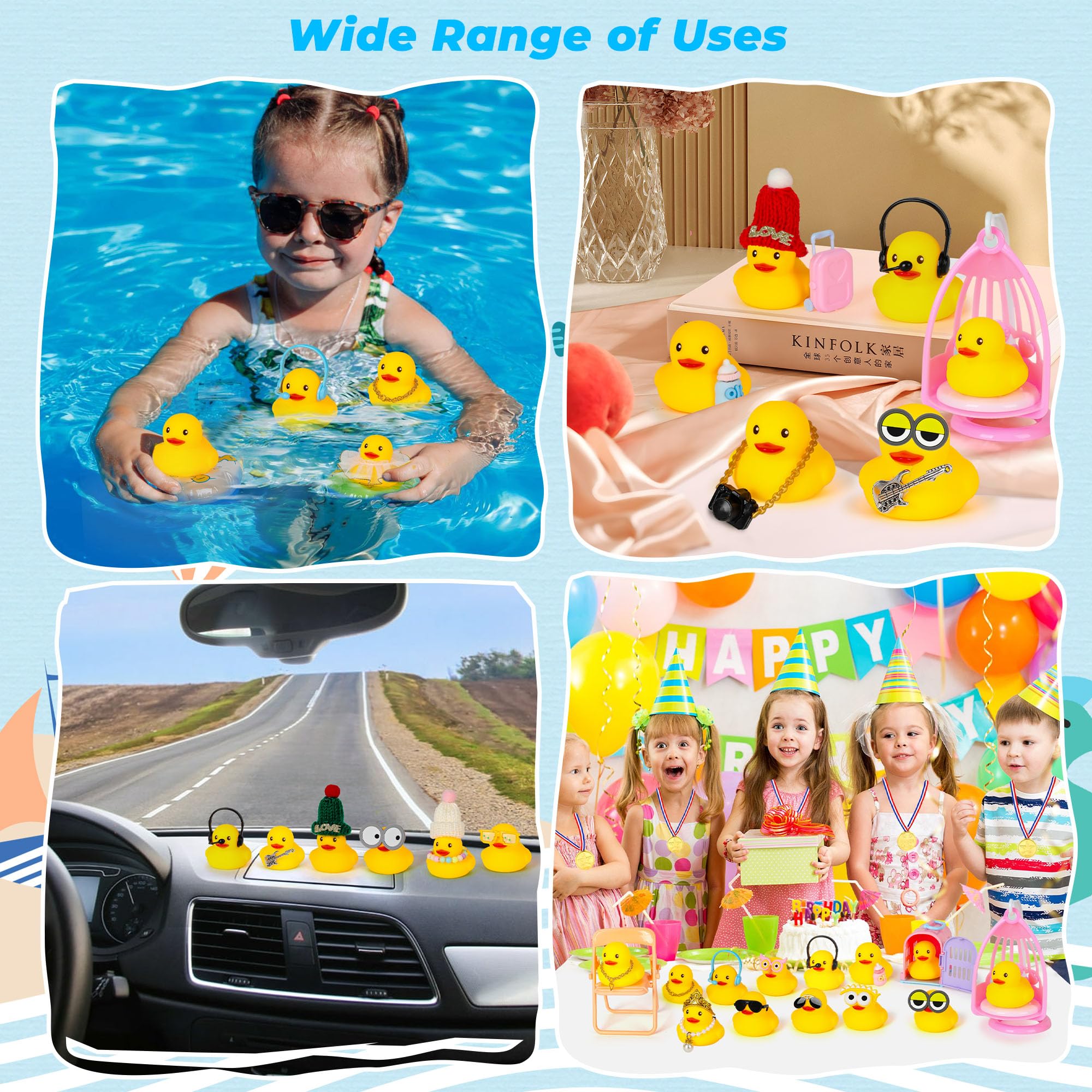 Foto 5 pulgar | Juego De Juguetes Rubber Ducks, 72 Piezas, Para Baño Con Accesorios Para Niños - Venta Internacional.