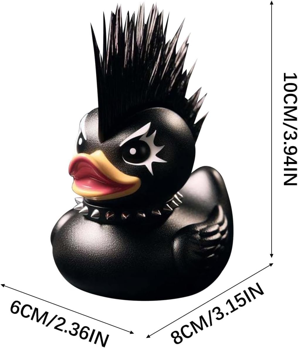 Foto 5 pulgar | Rubber Duck Lady Valentina, Coleccionable De Punk Rock Gótico Oscuro - Venta Internacional.