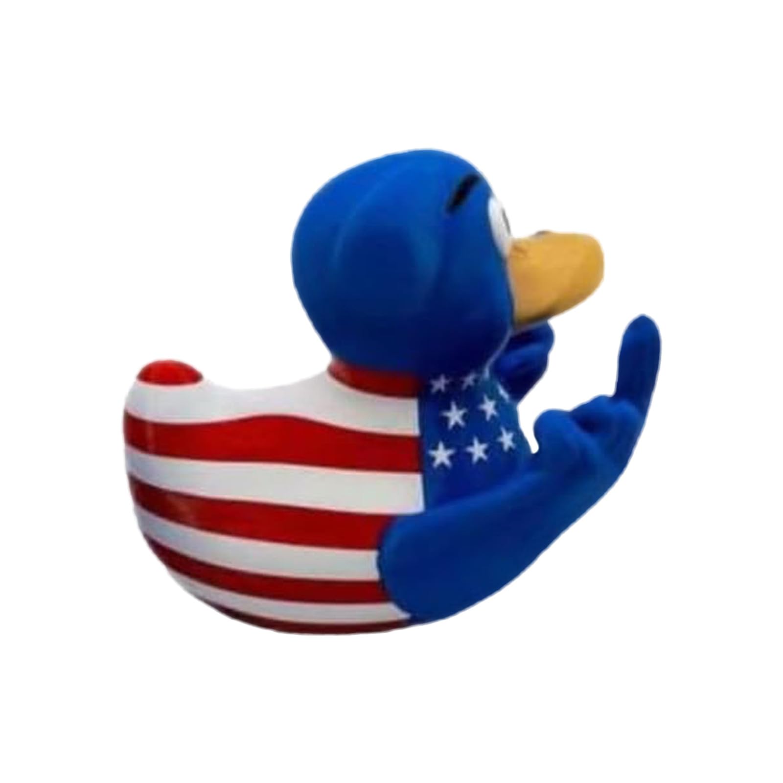 Divertido Patrón De Bandera Estadounidense Con El Dedo Medio De Un Pato De Goma Para Decoración De Coches - Ve