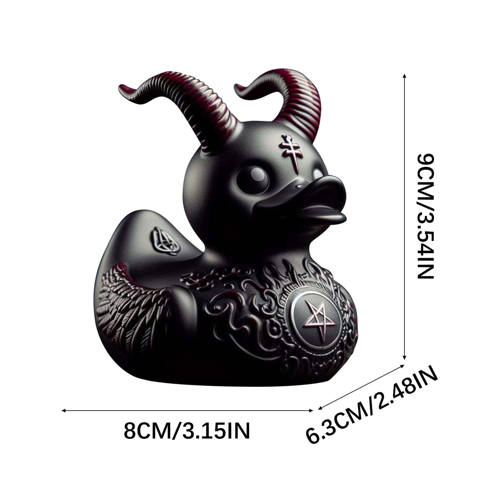 Foto 6 pulgar | Juguete De Baño Rubber Duck Satan Gothic Punk Rock Coleccionable - Venta Internacional.