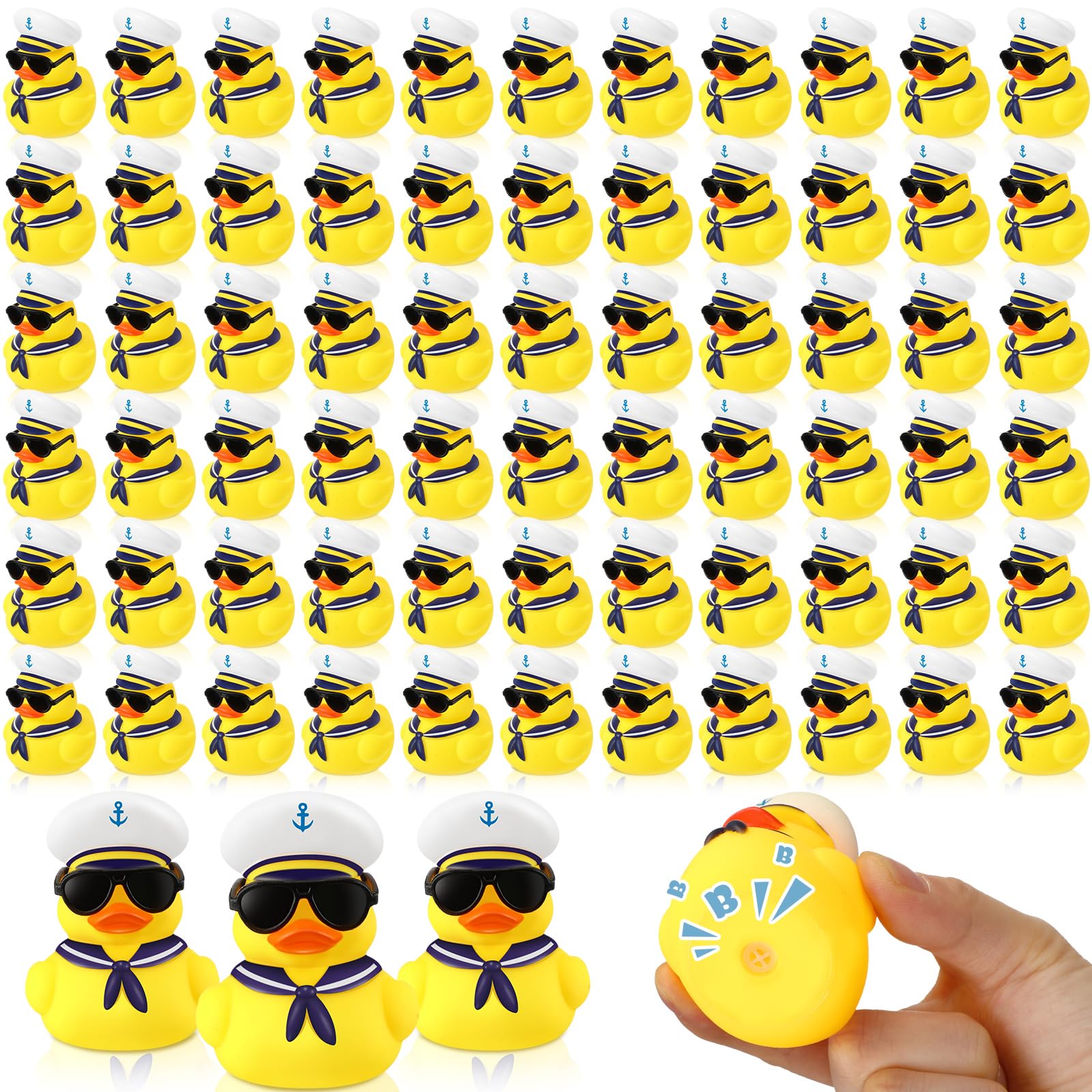 Set Rubber Duck Sappy Cruise Duck Bulk Con Gafas De Sol, 48 Piezas - Venta Internacional.