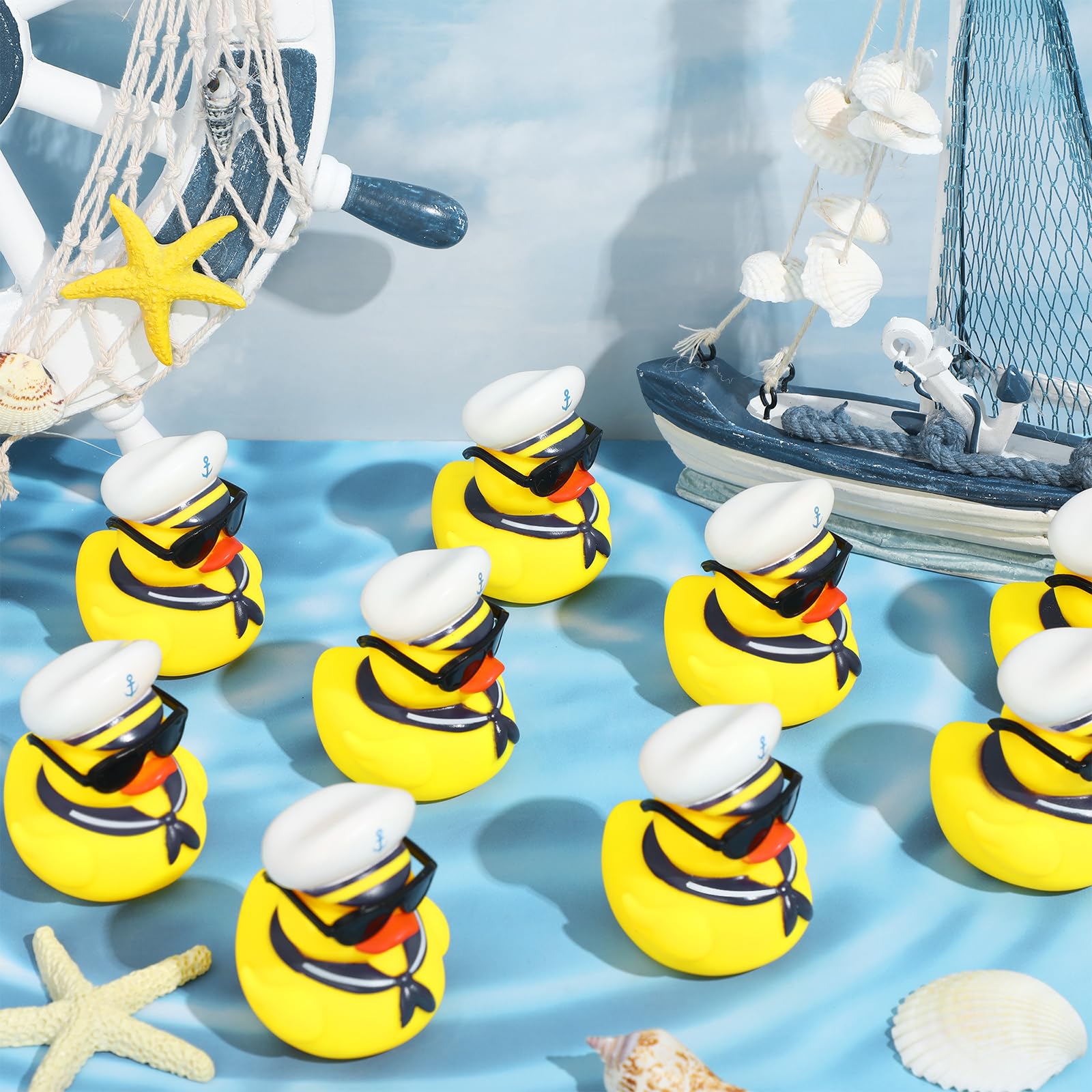 Foto 4 pulgar | Set Rubber Duck Sappy Cruise Duck Bulk Con Gafas De Sol, 48 Piezas - Venta Internacional.