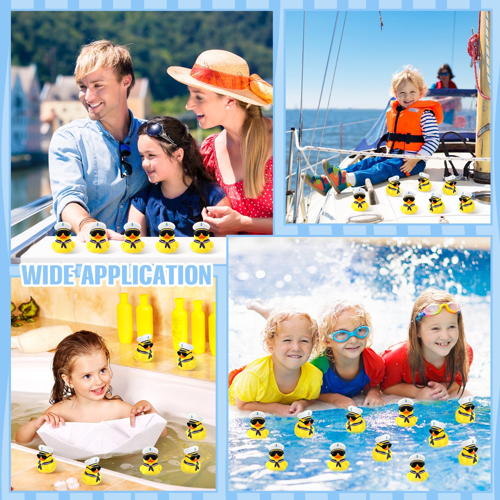 Foto 6 pulgar | Set Rubber Duck Sappy Cruise Duck Bulk Con Gafas De Sol, 48 Piezas - Venta Internacional.