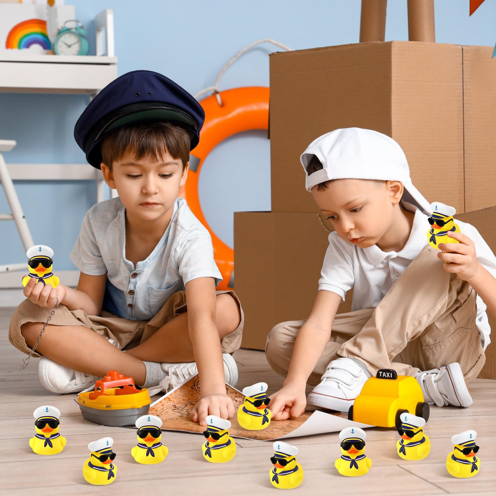 Foto 7 pulgar | Set Rubber Duck Sappy Cruise Duck Bulk Con Gafas De Sol, 48 Piezas - Venta Internacional.