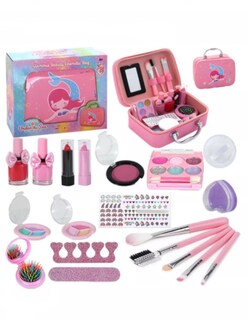 Foto 2 | Maquillaje Belleza De Juguete Para Niñas No Tóxico Lavables + Termo De Agua Güish
