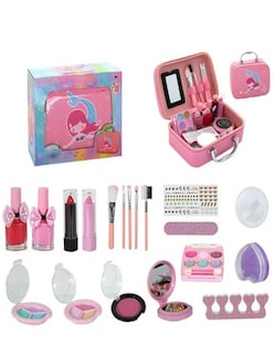 Foto 4 | Maquillaje Belleza De Juguete Para Niñas No Tóxico Lavables + Termo De Agua Güish