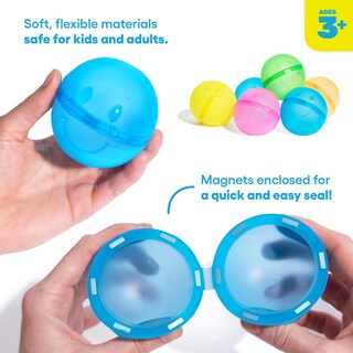 Foto 2 | Juego De 6 Globos De Agua Hydroburst, Juguetes De Piscina Reutilizables E Identificables - Venta Internacional.