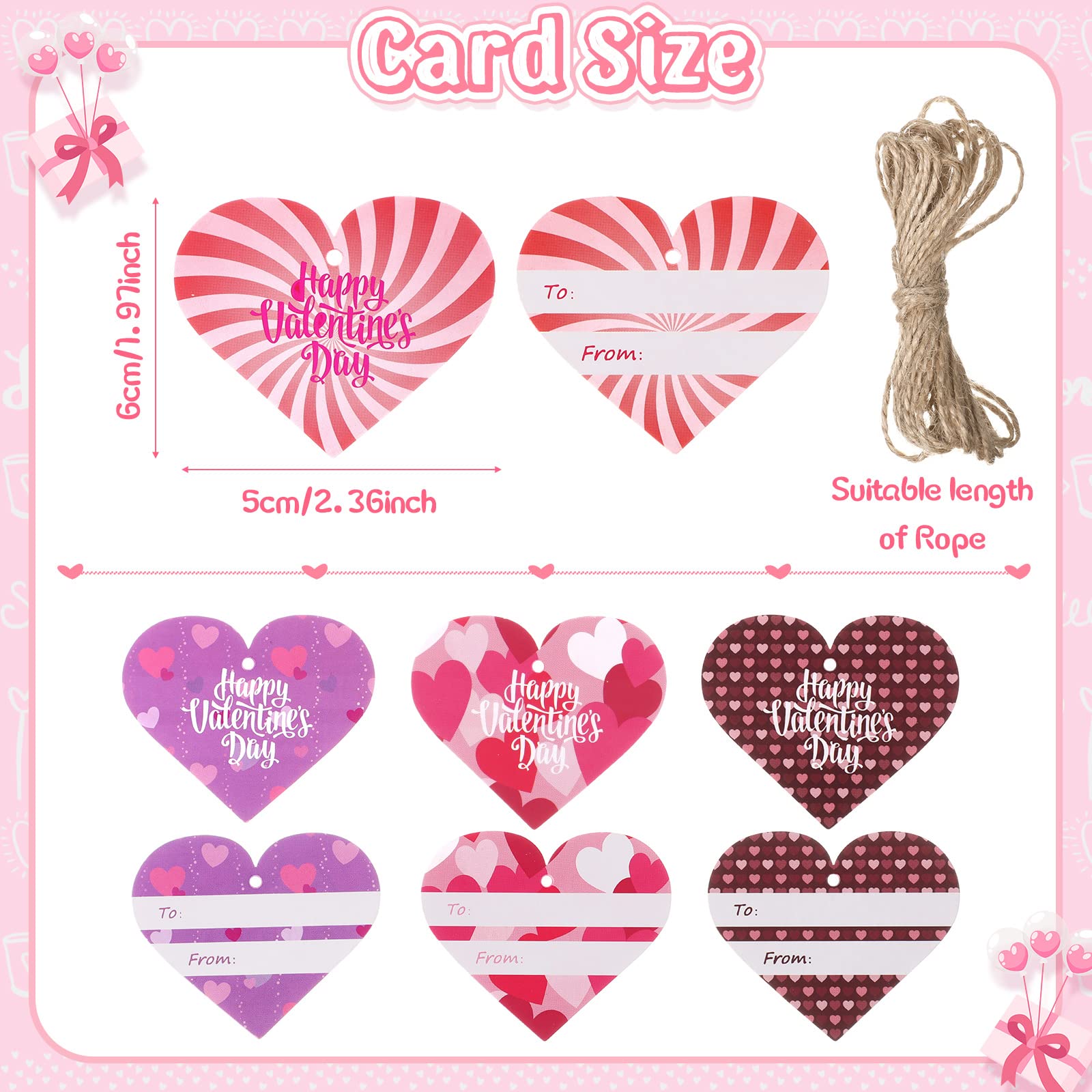 Foto 4 pulgar | Juego De Patos De Goma Jerify Para El Día De San Valentín Con Tarjetas De Regalo De 5 Cm Y 24 Unidades - Venta In