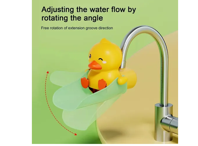 Foto 5 pulgar | Xtellar Extensión De Grifo Para Niños Atractivo Y Funcional Con Diseño Patito