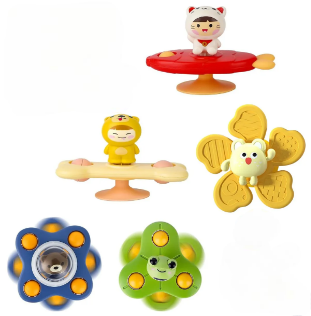 Foto 1 | Juguetes de Baño Giratorios para Bebés 5 Piezas