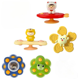 Foto 1 | Juguetes de Baño Giratorios para Bebés 5 Piezas