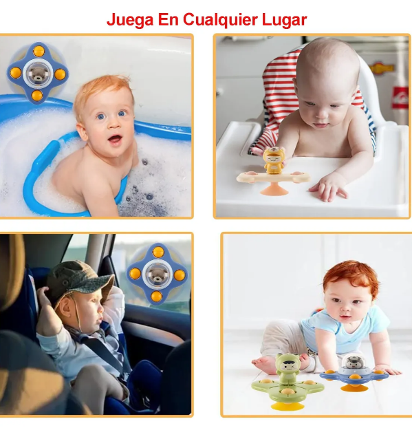 Foto 4 pulgar | Juguetes de Baño Giratorios para Bebés 5 Piezas