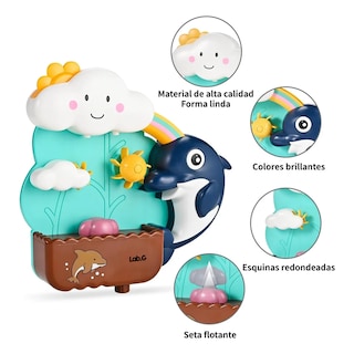 Foto 2 | Juguetes Bebé Lab.g Delfin Nube 3pz Multicolor