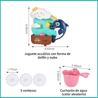 Foto 5 | Juguetes Bebé Lab.g Delfin Nube 3pz Multicolor