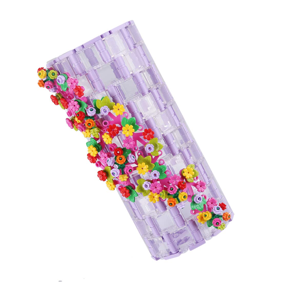 Foto 2 | Kit De Construcción De Floreros Botanical Diy, 473 Piezas Con Jarrón Transparente - Venta Internacional.