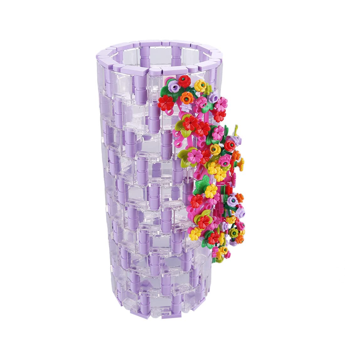 Foto 5 pulgar | Kit De Construcción De Floreros Botanical Diy, 473 Piezas Con Jarrón Transparente - Venta Internacional.