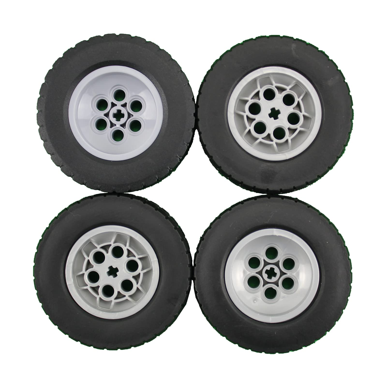 Neumático Building Blocks Technic Parts, 4 Unidades, 62 X 20 Y Llanta 43,2x18 - Venta Internacional.