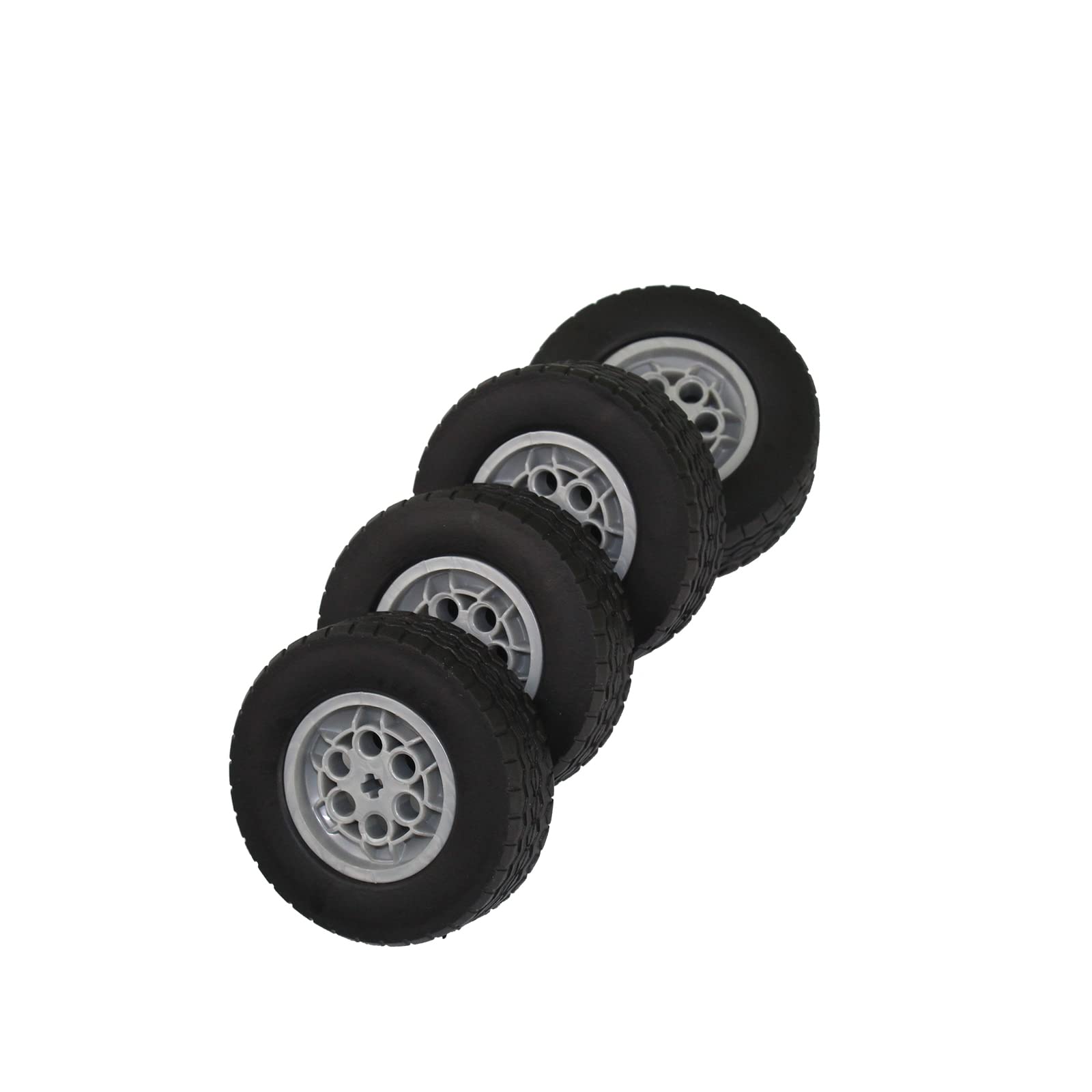 Foto 3 pulgar | Neumático Building Blocks Technic Parts, 4 Unidades, 62 X 20 Y Llanta 43,2x18 - Venta Internacional.