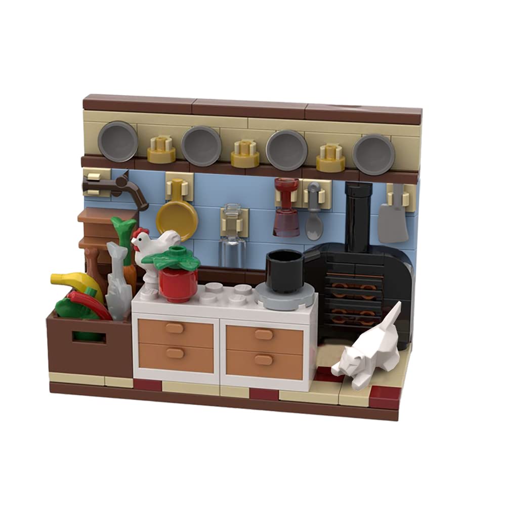 Foto 2 pulgar | Building Block Scene Sayotoo Swedish Chef's Kitchen 143 Piezas - Venta Internacional.